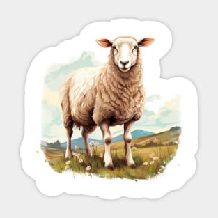 White Sheep Sticker